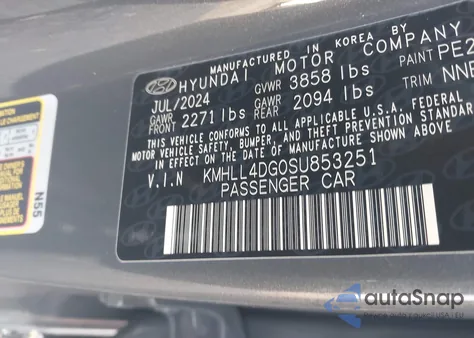 2025 Hyundai Elantra Se из США, поврежденный, VIN KMHLL4DG0SU853251